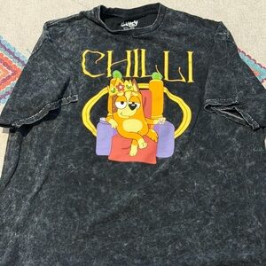 Bluey Chili Charcoal Graphic Tee size XL